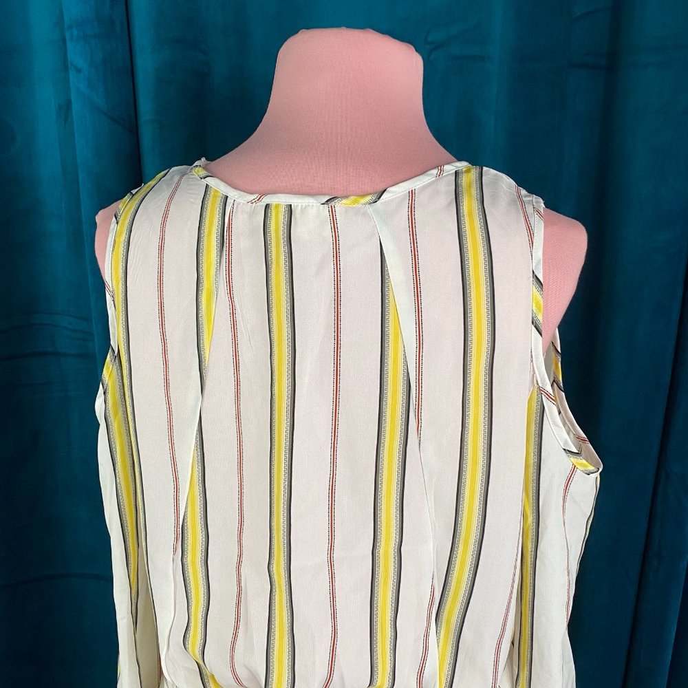 Sweet Wanderer Striped Cold Shoulder Top Blouse - Picture 5 of 8
